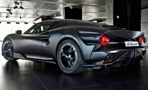 Alfa Romeo 33 Stradale Perla Nera official exterior hero view