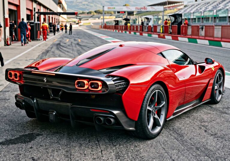 Ferrari Hypercar Active Aerodynamic Movable Taillight