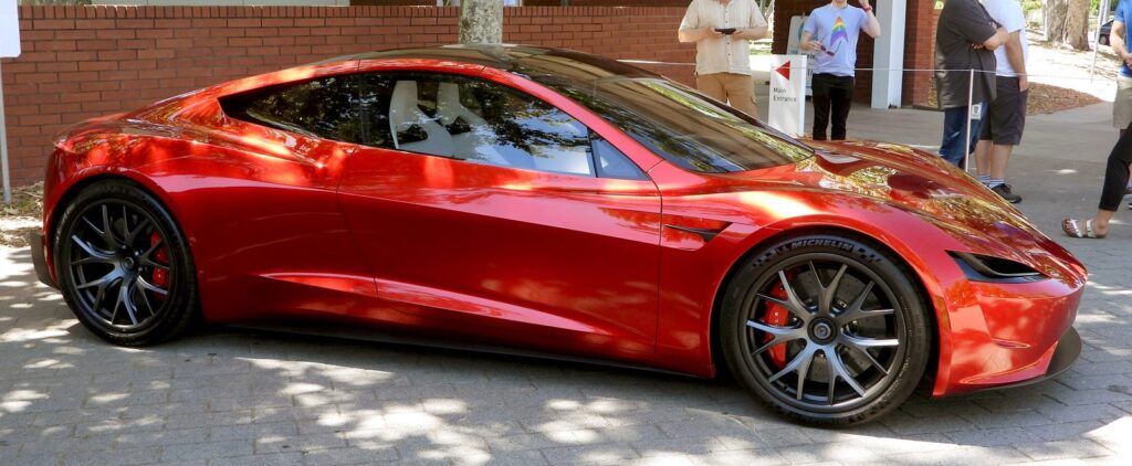 Tesla Roadster official exterior hero view