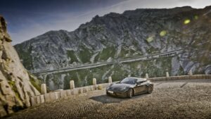 Porsche 911 GT3 Bergsport - Dynamic Front Three-Quarter Alpine Switchback