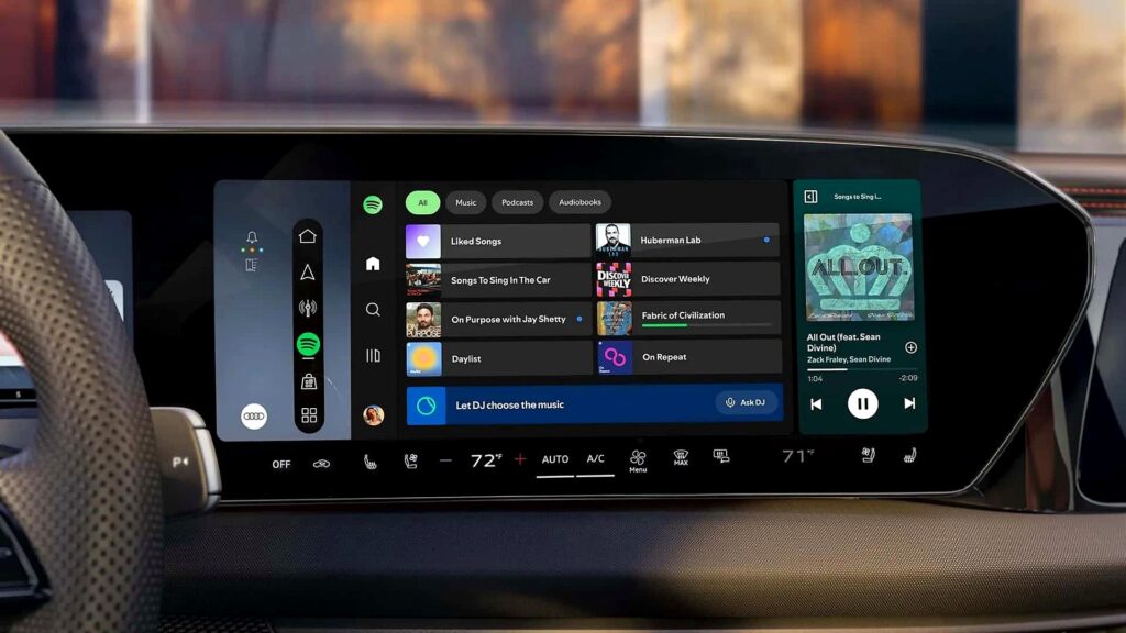 Audi Spotify App - Feature View