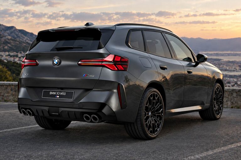 BMW X3 M50 official exterior hero view