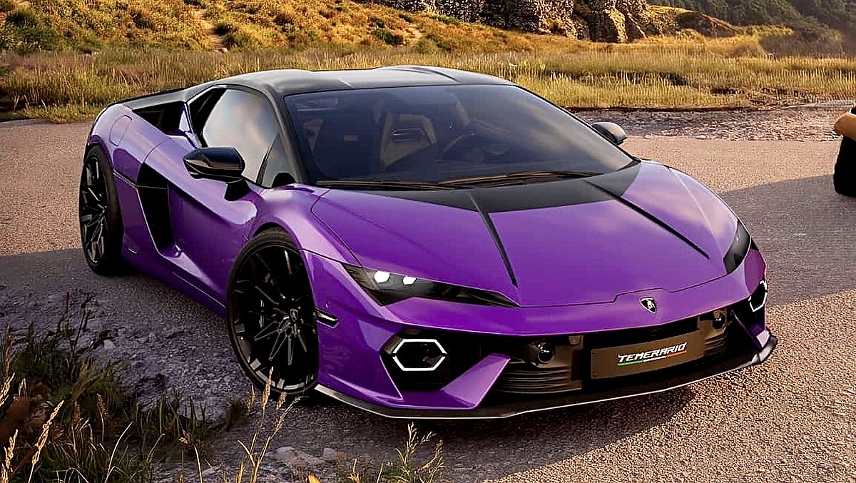 Lamborghini Temerario Tettonero Arrives With Nero Noctis Two-Tone Contrast Styling Finish official exterior hero view