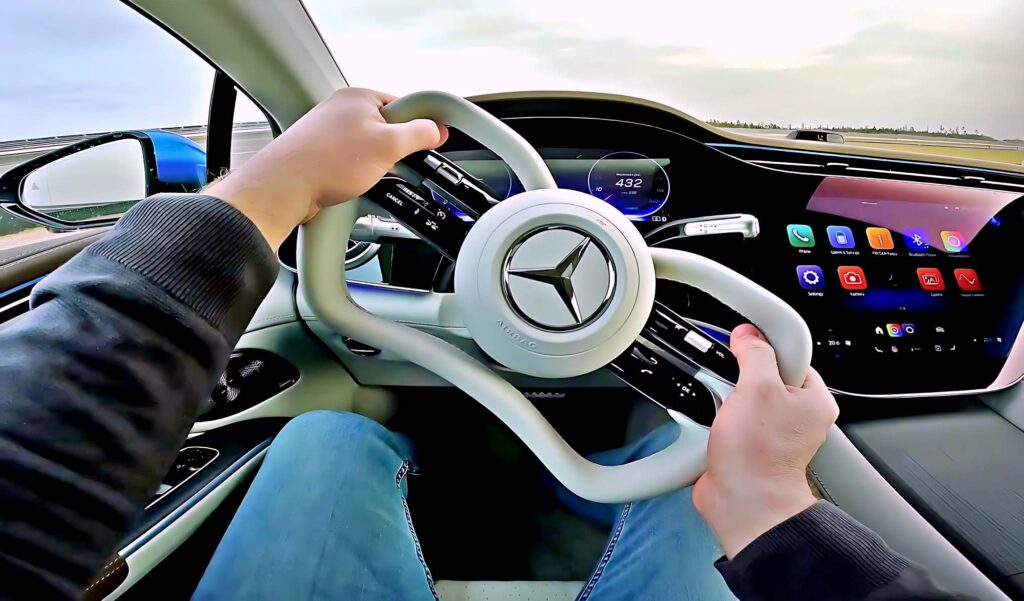 Mercedes steering wheel official exterior hero view