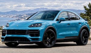 Porsche Cayenne Coupe Turbo GT official exterior hero view