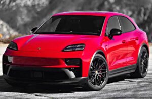 Porsche Macan 2028 official exterior hero view
