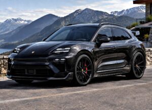 Porsche Macan EV official exterior hero view