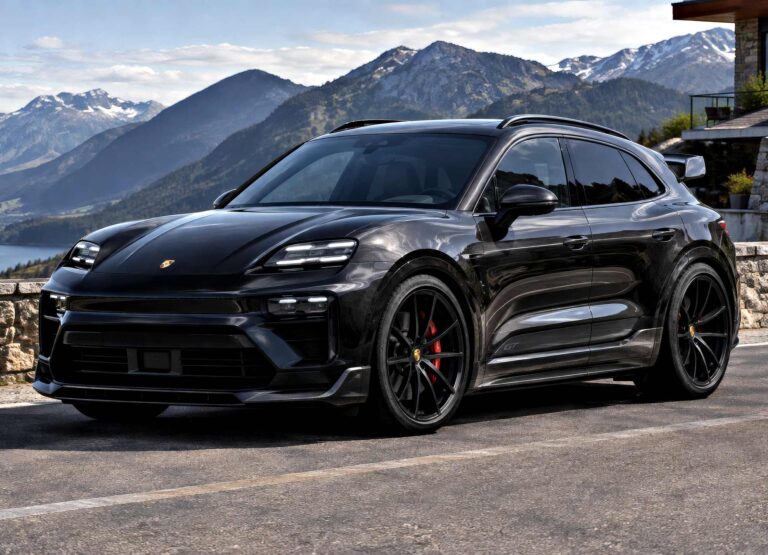 Porsche Macan EV official exterior hero view