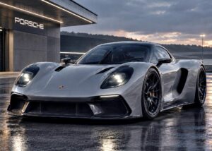 Porsche Mission S official exterior hero view