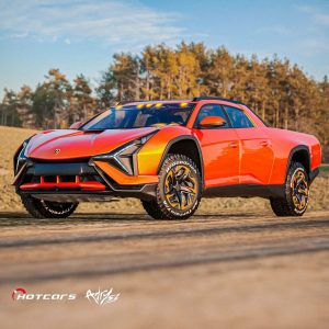 2025 Lamborghini Sian Pickup Truck Designed by Timothy Adry Emmanuel