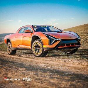 2025 Lamborghini Sian Pickup Truck Designed by Timothy Adry Emmanuel