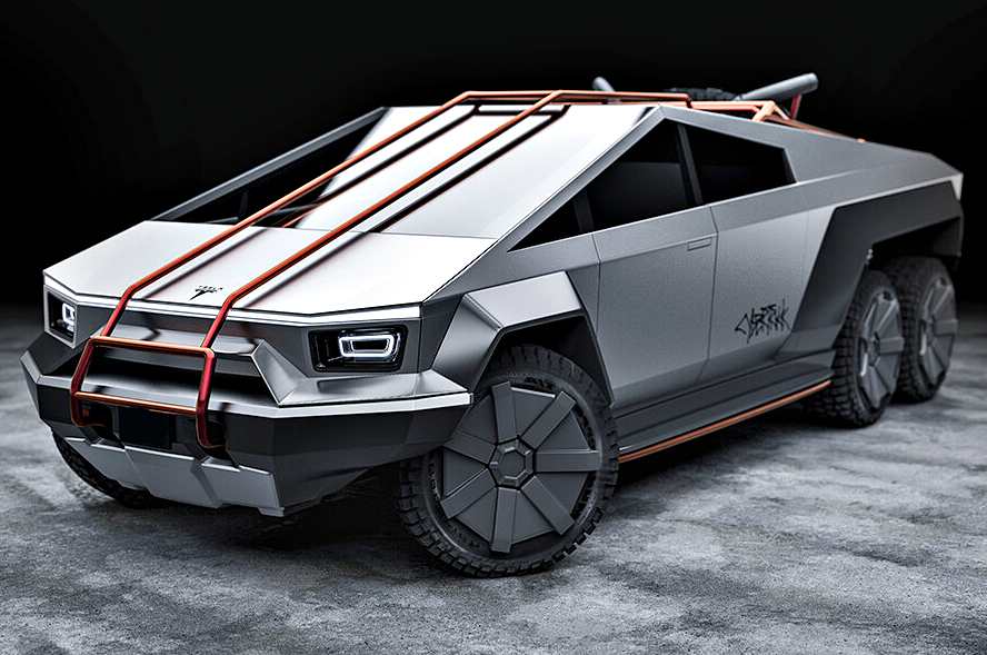 Tesla CyberTruck 6x6 Concept