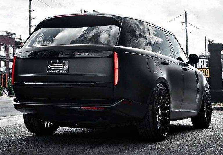 2022-Lowered-Gloss-Black-Range-Rover-Sitting-on-Forgiatos