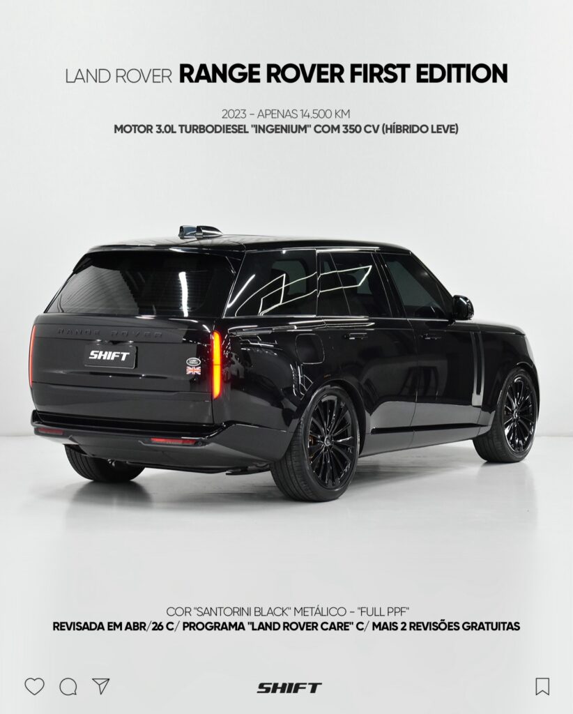 Range Rover First Edition Rear Range Rover First Edition: The Dark Side of Opulence